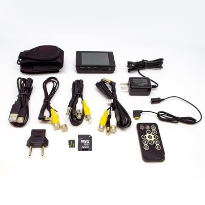 The Touch Screen Analog DVR and Camera Set features the ability to use CMOS and CCD analog cameras to capture footage with the look and feel of new technology.