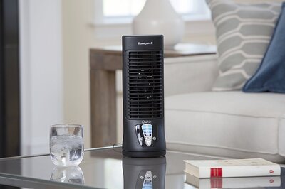 The Fan is Oscillating giving you a sweeping video view.