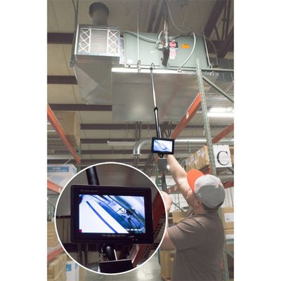 Once you've reached your desired camera location, you can watch the inspection in crystal clear HD video footage on the included 7 inch LCD Screen.