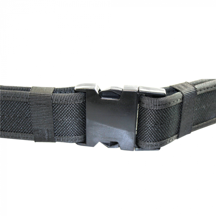 The belt features a quick release buckle 