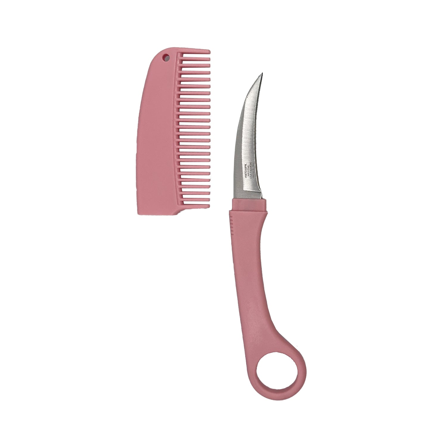 Curved Comb Knive - Pink