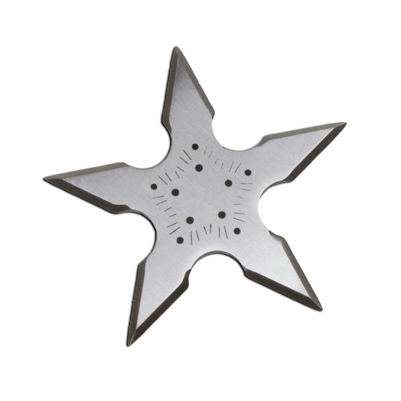 This sextet of ninja stars includes six stainless steel ninja stars of various shapes and styles.