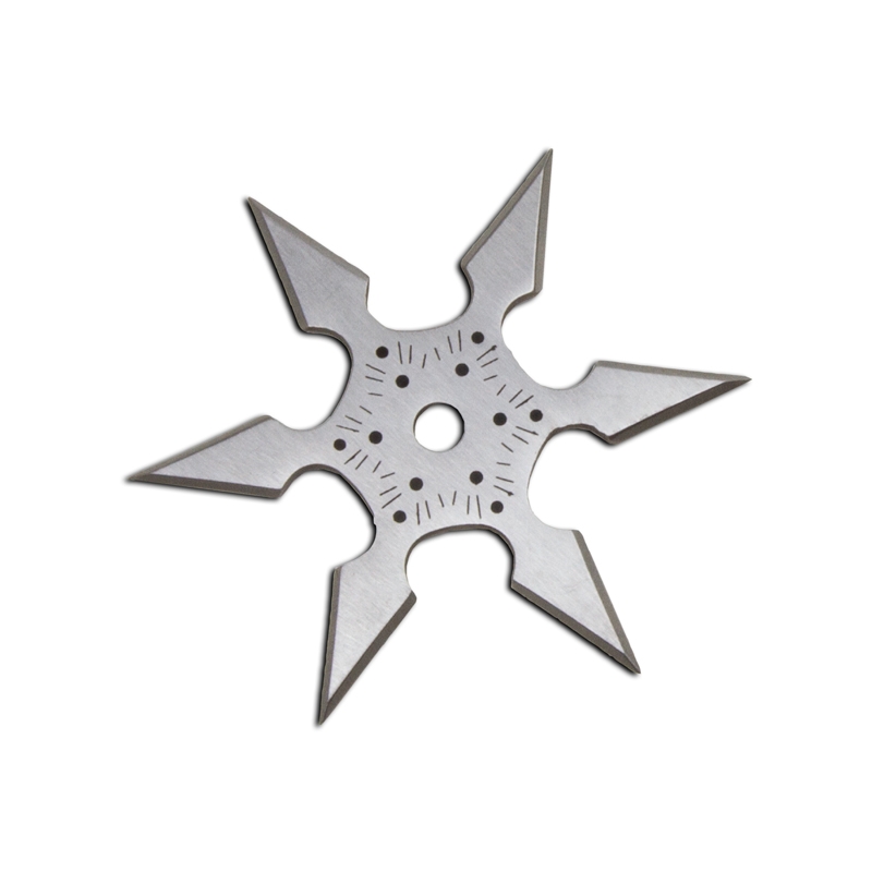 All stars are three inches long, but they have different numbers of points and even designs. 
