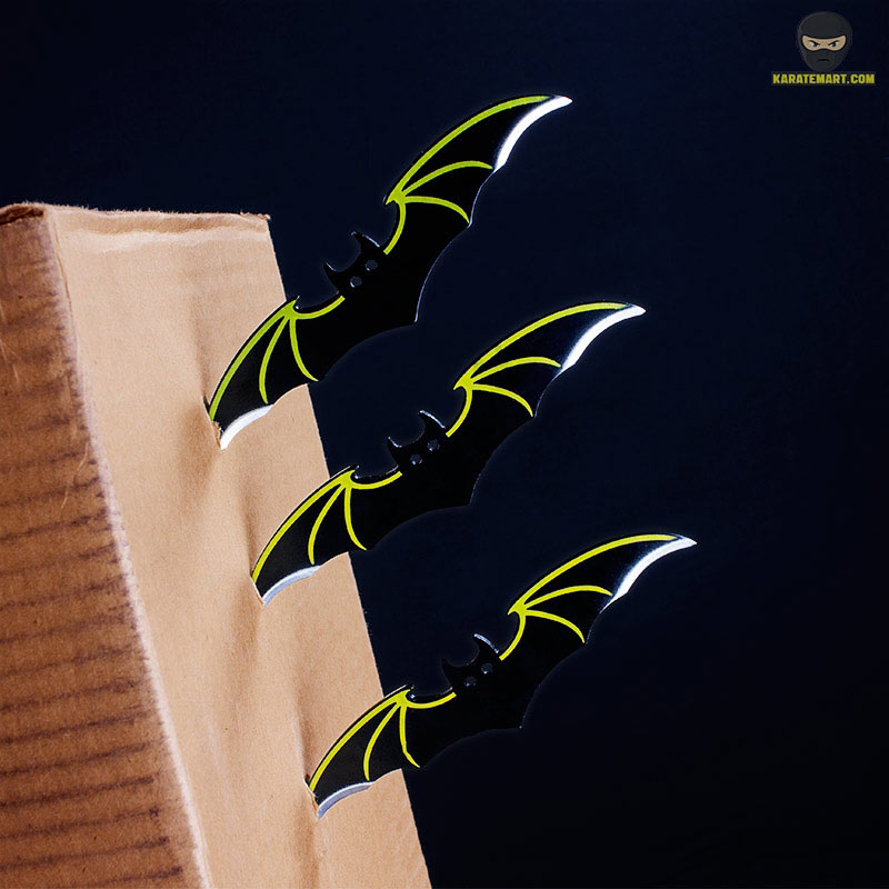 Whether you're a superhero or a responsible adult who loves cool throwing weapons, this set of bat throwers is for you.