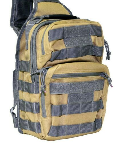 Three front mounted zippered compartments for organizing your gear.