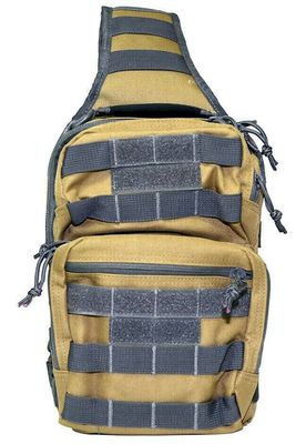 Three front mounted zippered compartments for organizing your gear.