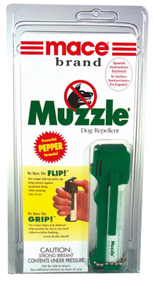 When you sense that you are in a potentially dangerous situation, carry your MUZZLE (tm) unit in your hand.