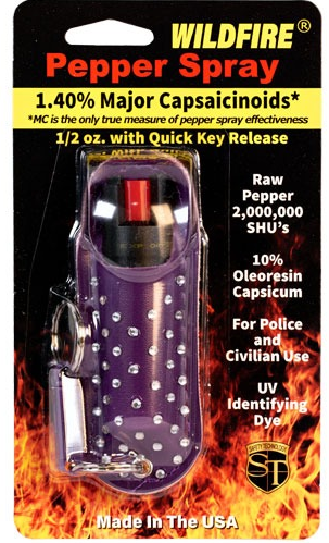 1/2oz Halo Rhinestone Pepper Spray Holster