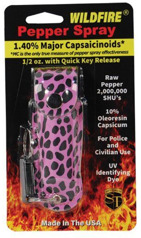 1/2oz Cheetah Print Holster Pepper Spray