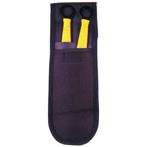 Includes sheath pouch for knives.